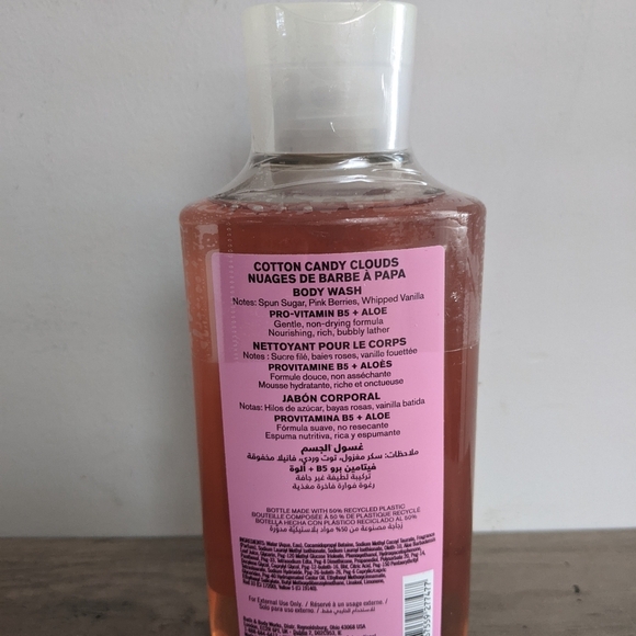 Bath & Body Works Cotton Candy Clouds Body Wash - Pink - Picture 3 of 3